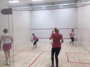 Ladies coaching in full flow